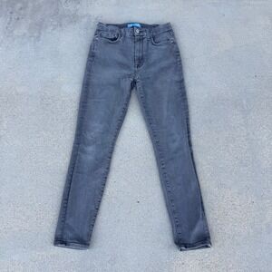 Seven For All Mankind Skinny Jeans Grey Wash High Rise Size 27
